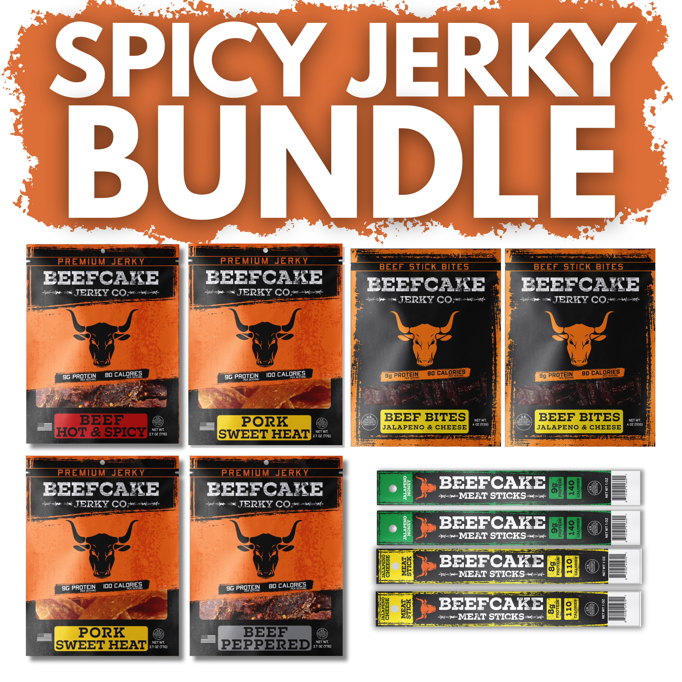 BeefCake Spicy Jerky Bundle – BeefCake Jerky