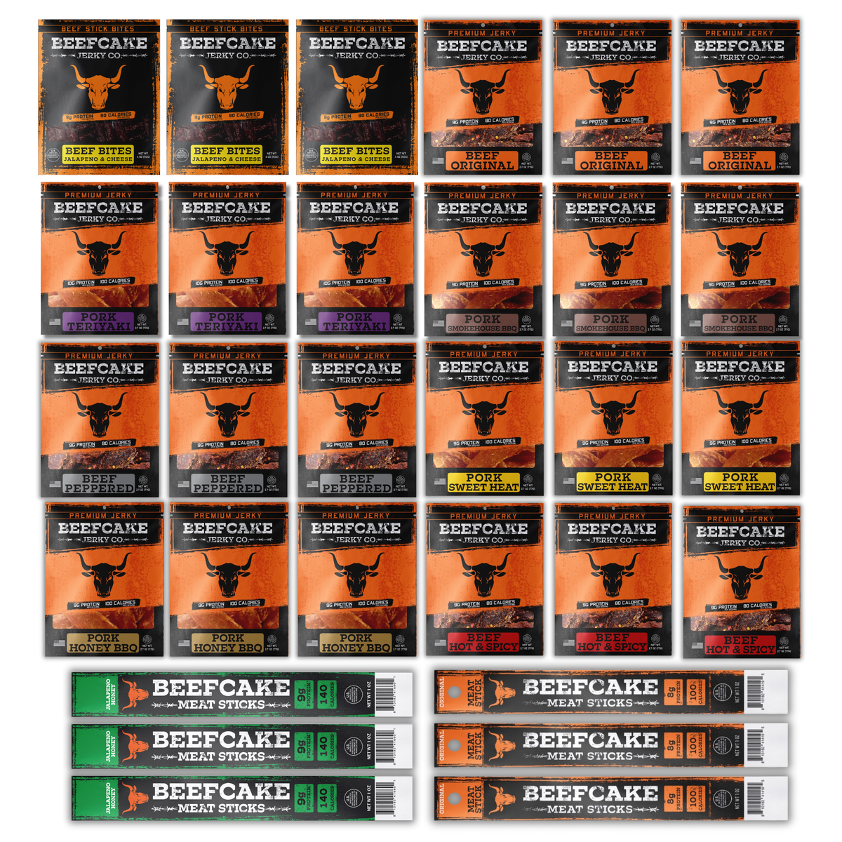 Big Jerky Guy Bundle (24 Bags + 6 Sticks)