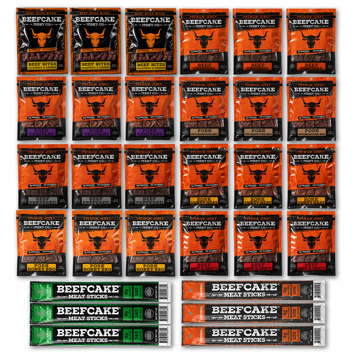 Big Jerky Guy Bundle (24 Bags + 6 Sticks)