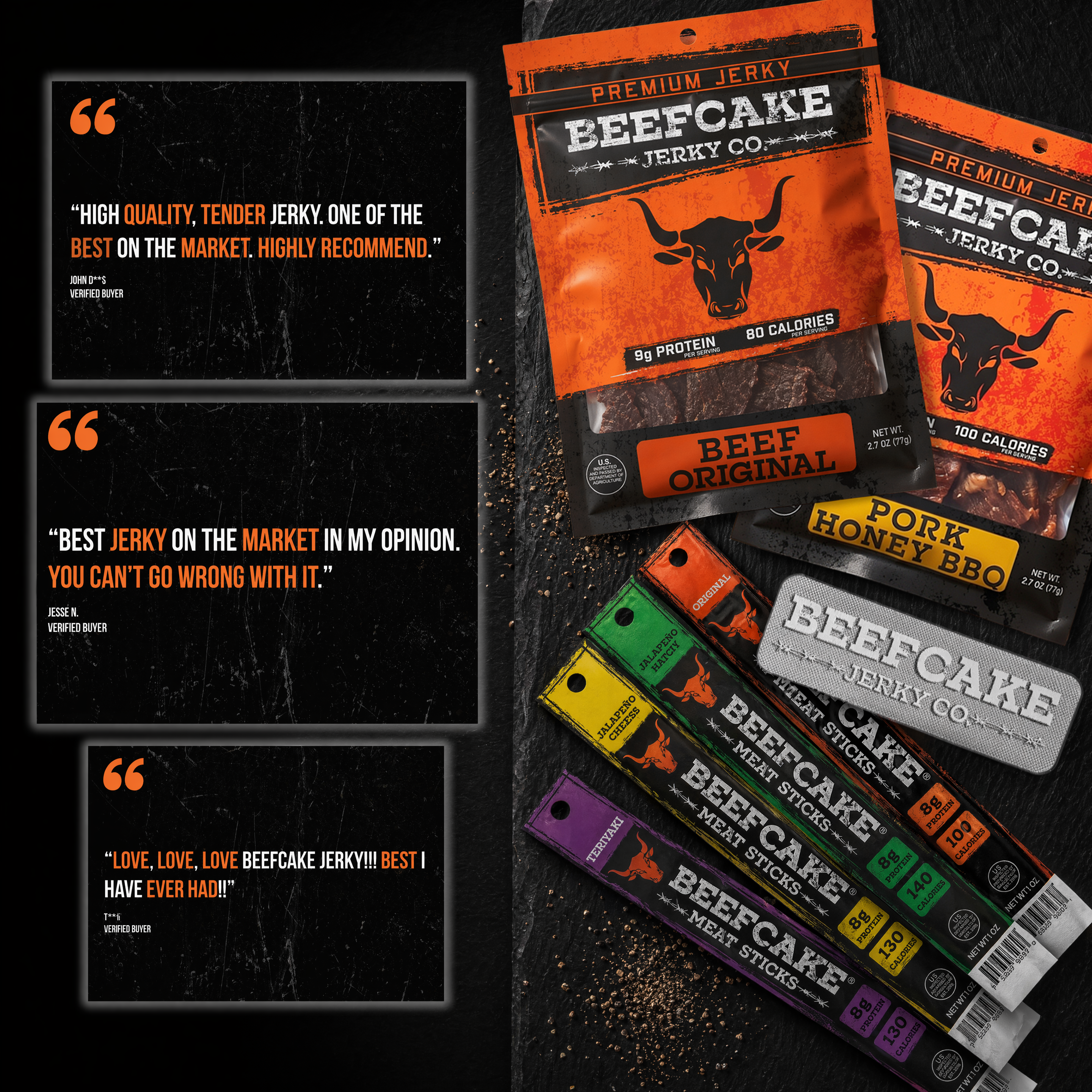 Beefcake Jerky Variety Pack