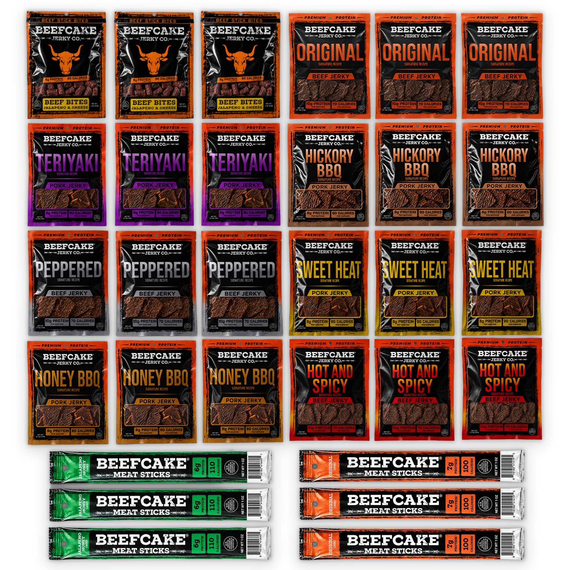 Big Jerky Guy Bundle (24 Bags + 6 Sticks)