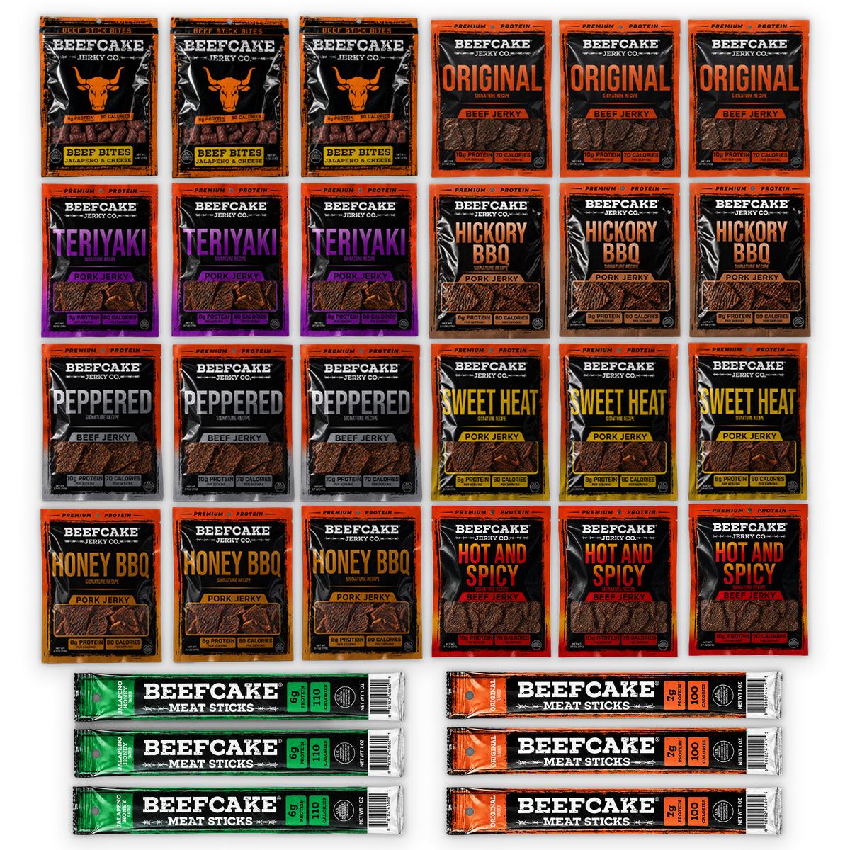 Big Jerky Guy Bundle (24 Bags + 6 Sticks)