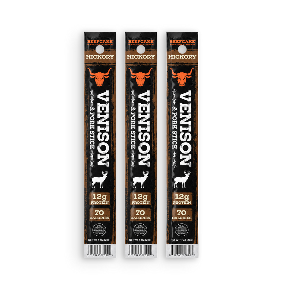 Venison Hickory Meat Sticks – BeefCake Jerky