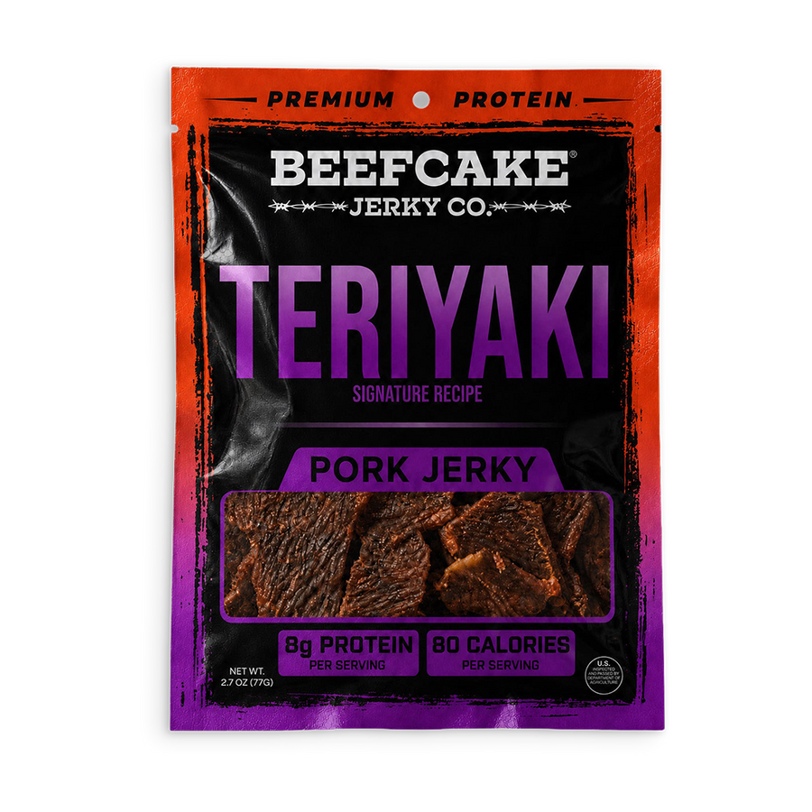 ばかウマ ＴＥＲＩＹＡＫＩ　ＰＲＥＳＥＮＴＳ Teriyaki Jerky – BeefCake Jerky