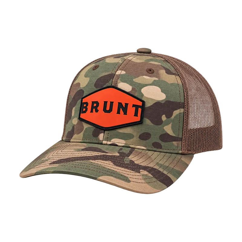 Camo BRUNT trucker hat
